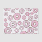 patroon van donuts, roze donuts, sproeten tissuepapier (Voorkant)