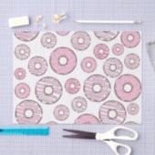 patroon van donuts, roze donuts, sproeten tissuepapier (Craft)