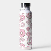 patroon van donuts, roze donuts, sproeten waterfles (Rechts)