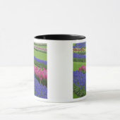 Patroon van druifhyacint, tulpen en mok (Midden)