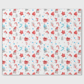 Patroon van Dwergen, Geschenken, Snoepjes Cadeaupapier (Vlak)