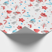 Patroon van Dwergen, Geschenken, Snoepjes Cadeaupapier (Hoek)