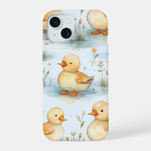 Patroon van een Cute Little Duckling iPhone 15 Case