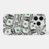 Patroon van een dollarbiljet iPhone hoesje (Achterkant horizontaal)