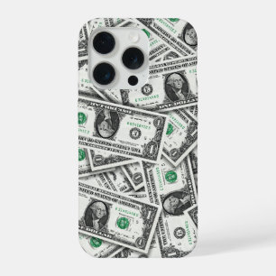 Patroon van een dollarbiljet iPhone 15 pro case