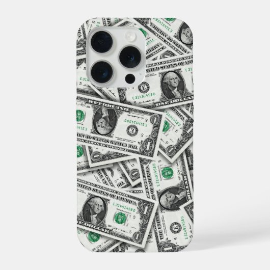 Patroon van een dollarbiljet iPhone hoesje (Achterkant)
