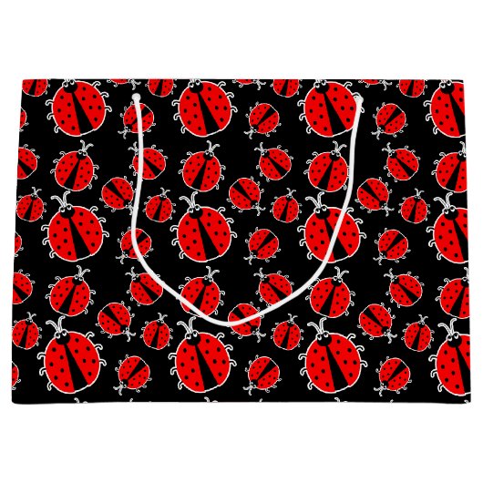 patroon van een schattig gevlekt vrouwtje groot cadeauzakje (Voorkant)