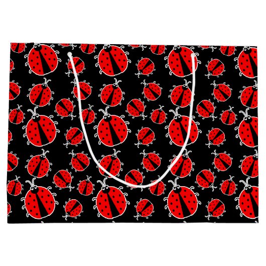 patroon van een schattig gevlekt vrouwtje groot cadeauzakje (Achterkant)