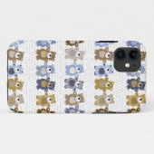 patroon van een speelgoed teddybeer Case-Mate iPhone case (Achterkant (horizontaal))