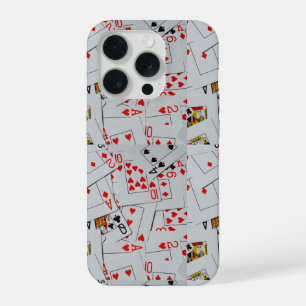 Patroon van een spel kaarten op een stapel iPhone 15 pro case