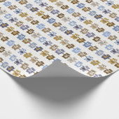 patroon van een teddybeer op speelgoed cadeaupapier (Hoek)