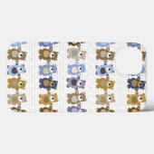 patroon van een teddybeer op speelgoed Case-Mate iPhone case (Achterkant (horizontaal))