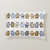 patroon van een teddybeer op speelgoed decoratief kussen (Achterkant)