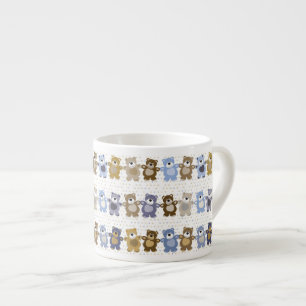 patroon van een teddybeer op speelgoed espresso kop