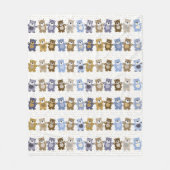 patroon van een teddybeer op speelgoed fleece deken (Voorkant)