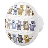 patroon van een teddybeer op speelgoed keramische knop (Rechts)