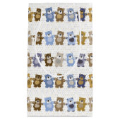 patroon van een teddybeer op speelgoed klein cadeauzakje (Voorkant)