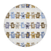 patroon van een teddybeer op speelgoed snijplank (Voorkant)