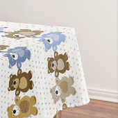 patroon van een teddybeer op speelgoed tafelkleed (Voorbeeld)