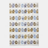 patroon van een teddybeer op speelgoed theedoek (Verticaal)