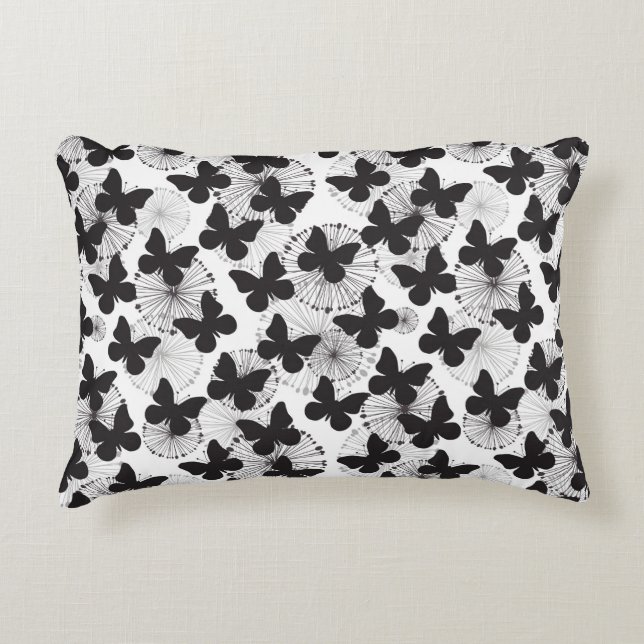 patroon van een vlinder accent kussen (Voorkant)