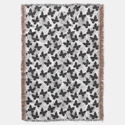 patroon van een vlinder deken (Voorkant Verticaal)
