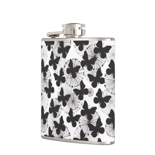 patroon van een vlinder heupfles (Links)