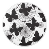 patroon van een vlinder keramische knop (Voorkant)