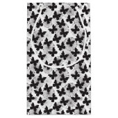 patroon van een vlinder klein cadeauzakje (Achterkant)