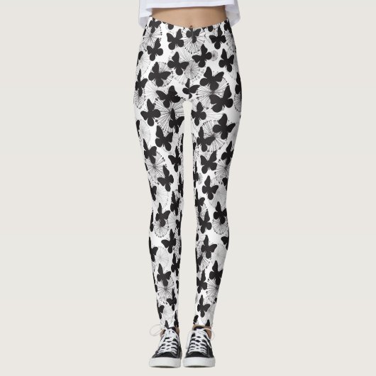 patroon van een vlinder leggings (Voorkant)