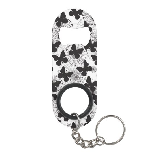 patroon van een vlinder mini flessenopener (Achterkant)
