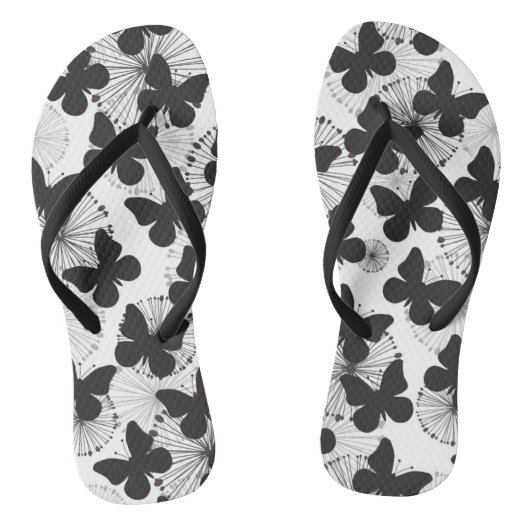 patroon van een vlinder teenslippers (Voetbed)