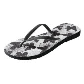patroon van een vlinder teenslippers (Schuin)