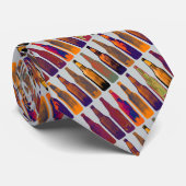 patroon van flessen ( bier ) stropdas (Opgerold)