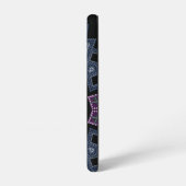 patroon van geborduurde kralen samsung galaxy hoesje (Linkerkant)