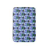 patroon van gekleurde glazen bloemcirkels badmat (Voorkant Verticaal)