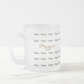 patroon van gepersonaliseerde namen matglas koffiemok (Links)