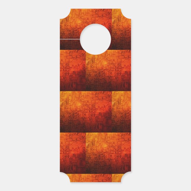 patroon van geperst kopercircuit deurhanger (Voorkant)