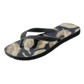 Patroon van gestileerde bladeren teenslippers (Schuin)