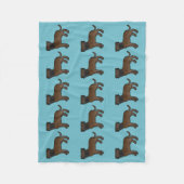 Patroon van gestreepte Bullmastiff honden Fleece Deken (Voorkant)