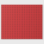 Patroon van gitaren All-Over-Printed vurig-rood Cadeaupapier (Vlak)