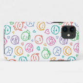 patroon van glimlachen Case-Mate iPhone case (Achterkant (horizontaal))