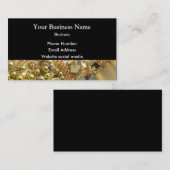 patroon van gouden sieraden visitekaartje (Voorkant / Achterkant)