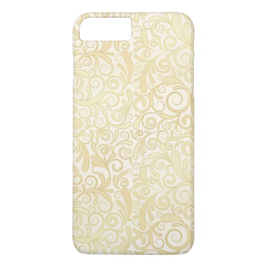 patroon van goudflorale bladeren Case-Mate iPhone case (Achterkant)
