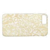 patroon van goudflorale bladeren Case-Mate iPhone case (Achterkant (Horizontaal))