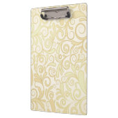 patroon van goudflorale bladeren klembord (Links)