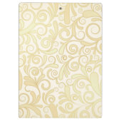 patroon van goudflorale bladeren klembord (Achterkant)