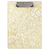 patroon van goudflorale bladeren klembord (Voorkant)