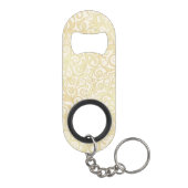 patroon van goudflorale bladeren mini flessenopener (Achterkant)