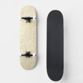 patroon van goudflorale bladeren persoonlijk skateboard (Voorkant)